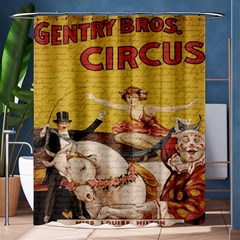 Vintage circus  Shower Curtain 60  x 72  (Medium) 