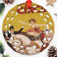 Vintage circus  Ornament (Round Filigree)