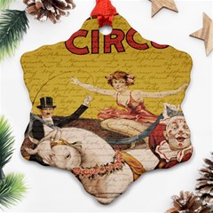 Vintage circus  Ornament (Snowflake)