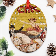 Vintage circus  Ornament (Oval Filigree)