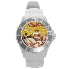 Vintage circus  Round Plastic Sport Watch (L)