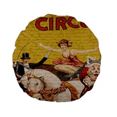 Vintage Circus  Standard 15  Premium Round Cushions by Valentinaart