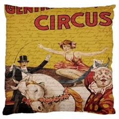 Vintage circus  Large Flano Cushion Case (One Side)