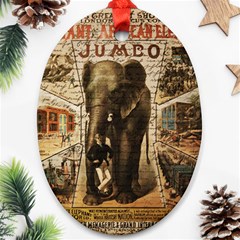 Vintage Circus  Ornament (oval) by Valentinaart