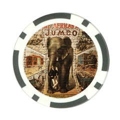 Vintage Circus  Poker Chip Card Guard by Valentinaart