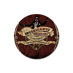 Vintage circus  Rubber Coaster (Round) 