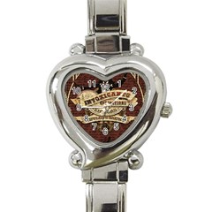 Vintage circus  Heart Italian Charm Watch