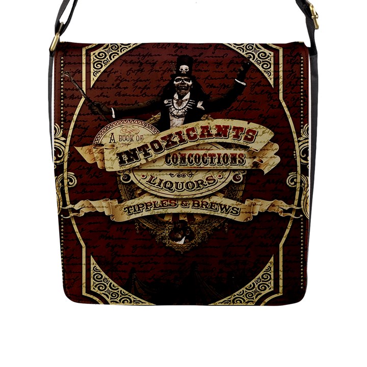 Vintage circus  Flap Messenger Bag (L) 