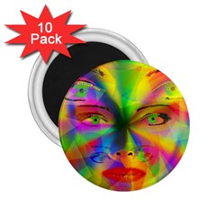 Rainbow Girl 2 25  Magnets (10 Pack)  by Valentinaart