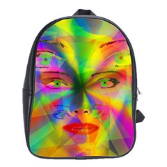 Rainbow Girl School Bags(large)  by Valentinaart