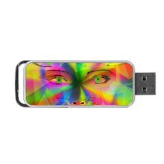 Rainbow Girl Portable Usb Flash (one Side) by Valentinaart