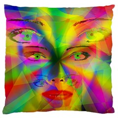 Rainbow Girl Standard Flano Cushion Case (two Sides) by Valentinaart