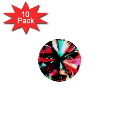 Abstract girl 1  Mini Buttons (10 pack) 