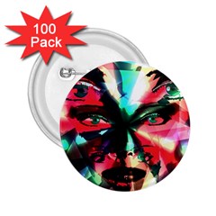 Abstract girl 2.25  Buttons (100 pack) 