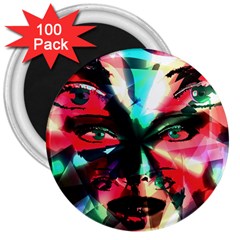 Abstract girl 3  Magnets (100 pack)