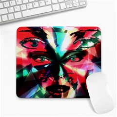 Abstract girl Large Mousepads