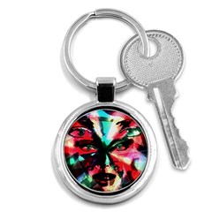 Abstract Girl Key Chains (round)  by Valentinaart