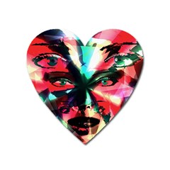 Abstract girl Heart Magnet