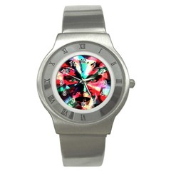 Abstract girl Stainless Steel Watch