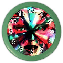 Abstract girl Color Wall Clocks