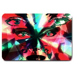 Abstract girl Large Doormat 