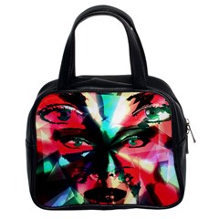 Abstract girl Classic Handbags (2 Sides)