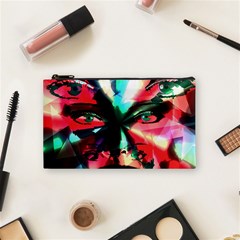 Abstract Girl Cosmetic Bag (small)  by Valentinaart