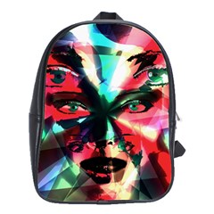 Abstract girl School Bags(Large) 