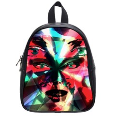 Abstract girl School Bags (Small) 