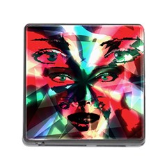 Abstract girl Memory Card Reader (Square)