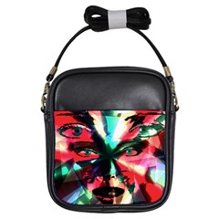 Abstract girl Girls Sling Bags