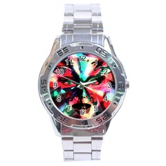 Abstract girl Stainless Steel Analogue Watch