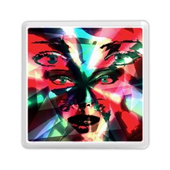 Abstract Girl Memory Card Reader (square)  by Valentinaart