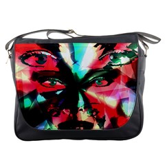 Abstract girl Messenger Bags