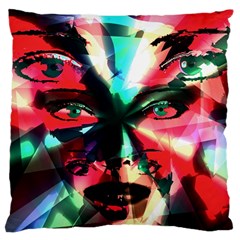 Abstract girl Large Cushion Case (Two Sides)