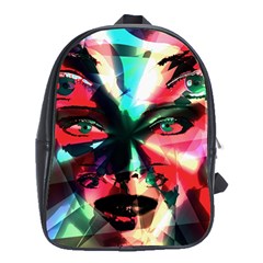 Abstract girl School Bags (XL) 