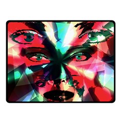 Abstract girl Double Sided Fleece Blanket (Small) 