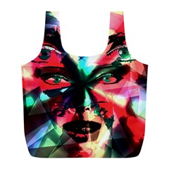 Abstract girl Full Print Recycle Bags (L) 