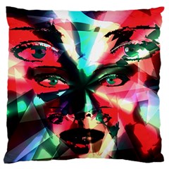 Abstract girl Large Flano Cushion Case (Two Sides)