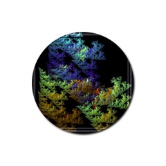 Fractal Forest Rubber Round Coaster (4 Pack)  by Simbadda