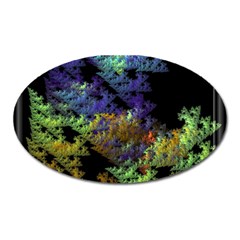 Fractal Forest Oval Magnet by Simbadda