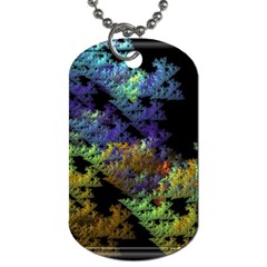 Fractal Forest Dog Tag (one Side) by Simbadda