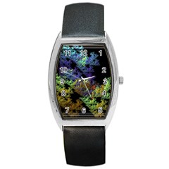 Fractal Forest Barrel Style Metal Watch by Simbadda