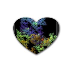 Fractal Forest Heart Coaster (4 Pack)  by Simbadda