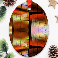 Fractal Tiles Ornament (Oval)