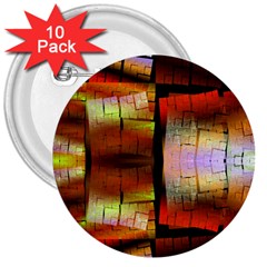 Fractal Tiles 3  Buttons (10 Pack)  by Simbadda