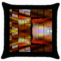 Fractal Tiles Throw Pillow Case (Black)