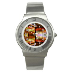 Fractal Tiles Stainless Steel Watch