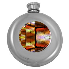 Fractal Tiles Round Hip Flask (5 oz)