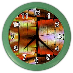 Fractal Tiles Color Wall Clocks